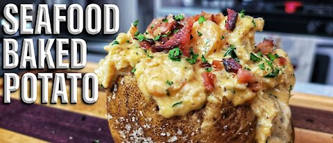 Seafood Baked Potato