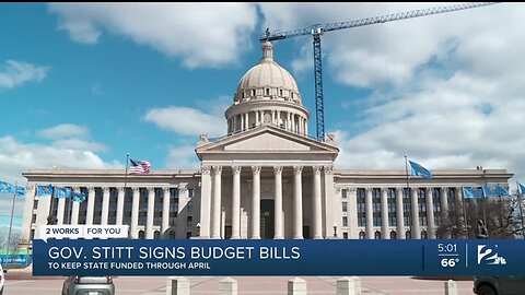 Gov. Stitt Signs Budget Bills to Keep State Funded Through April