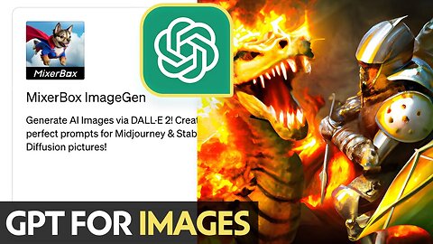 ChatGPT MixerBox ImageGen Plugin Integration & Generate AI Images via DALL·E 2 | Tutorial