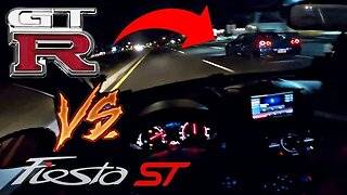 Hybrid Turbo Fiesta ST VS. R34 GT-R!! (POV drive)