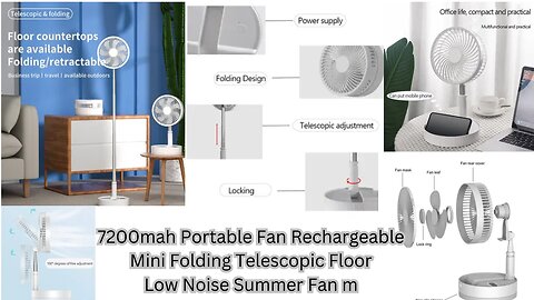 Mini Fan - Strong Wind Fresh Summer, Rechargeable Foldable | Mini | Rechargeable | Low noise