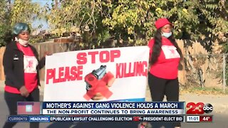 Mothers Against Gang Violence holds march in Central Bakersfield