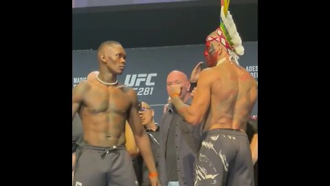 Israel Adesanya and Alex Pereira face off one last time before Saturday's #UFC281 #shorts