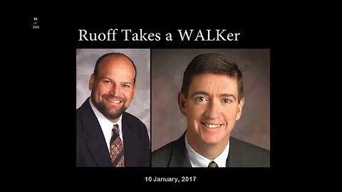 Ruoff takes a WALKer