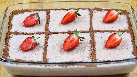 Mix the strawberries with the rice and the result will surprise you