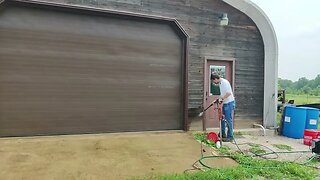 Pressure Washing our Barn