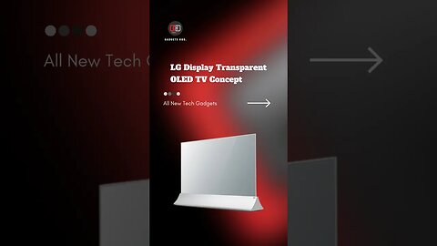 LG Display Transparent OLED TV Concept #lg #oled #oleddisplay #oled관련주 #gadgets #coolgadgets