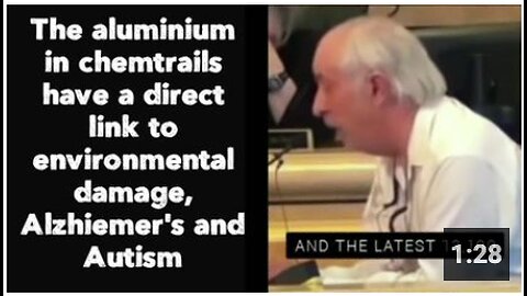 The aluminium in chemtrails have a direct link to environmental damage, Alzhiemer's and Autism