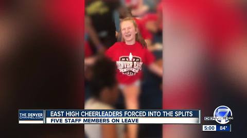 Video shows Denver cheerleaders forced into splits; East High School staff on administrative leave