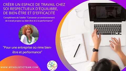 Créer un espace de travail chez soi respectueux d'équilibre de bien-être et d'efficacité 2- C.GRUNER