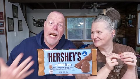 What In The Cow Head Totem pole? Hersheys Milkicious Milk Chocolate Candy Bar Its Not The Worst