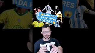 5 melhores jogadores da história do futebol , que é melhor Messi ou Pelé #foryou #shorts #viral