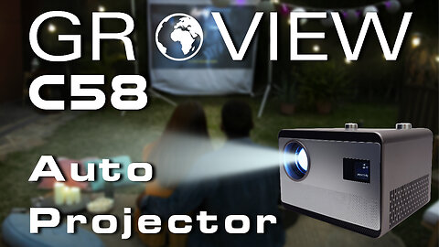 GROVIEW C58 HD 1080p Indoor Outdoor High Quality Fully Sealed projector