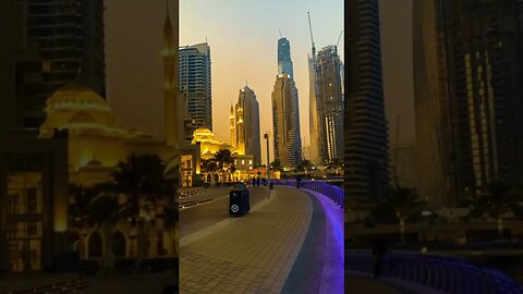 Dubai Marina Walk #skateweaver #shorts #viral #walking