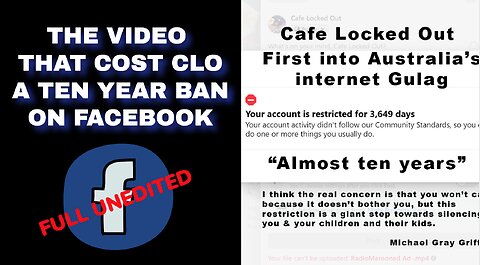 CAFE LOCKED OUT 10 YEAR BAN VIDEO BY FACEBOOK - FULL UNEDITED