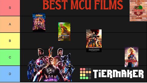 Greatest MCU Tiermaker- Marvel Cinematic Universe Tier List