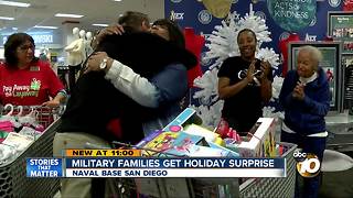 Military families get holiday surprise