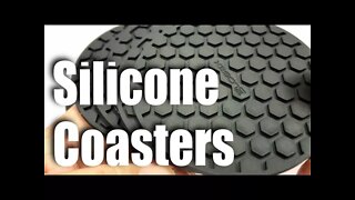 Black Silicone Drink Coaster Set (8 pcs) by Glogex Review