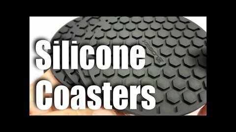 Black Silicone Drink Coaster Set (8 pcs) by Glogex Review
