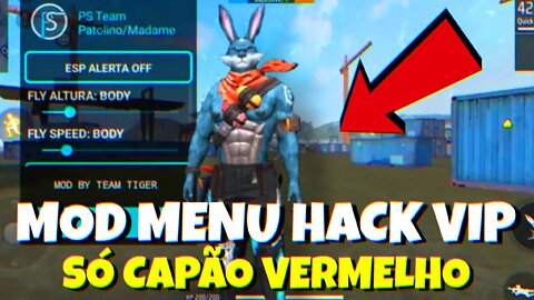 ATUALIZAÇÃO!! ☠️ MOD MENU HACK APELÃO SÓ VERMELHO SUBIR CAPA FREE FIRE 🔥