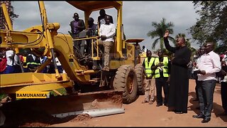 Minister Muyingo embarks on supporting Local Councils to rehabilitate rural roads.