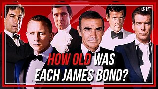 The ages of each James Bond actor