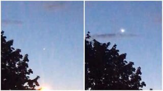 UFO spotted in the sky over London