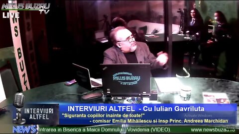 LIVE - TV NEWS BUZAU - "Interviuri altfel", cu Iulian Gavriluta. "Siguranta copiilor inainte de t…