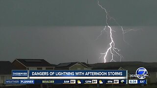 What parts of Colorado see the most lightning?