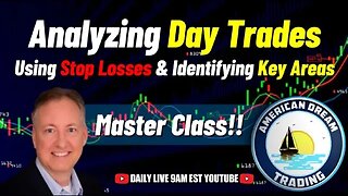 Navigating The Markets - Analyzing Day Trades With Stop Losses & Identifying Key Areas