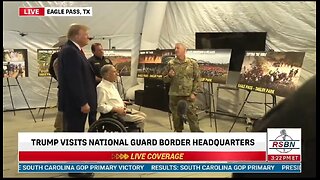 Trump Visits National Guard Border HQ In Eagle Pass, Texas