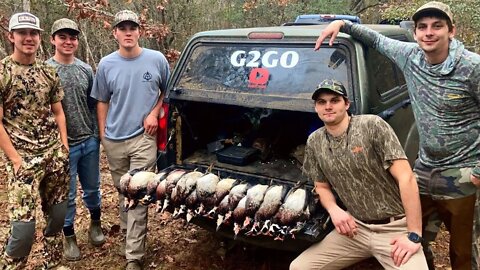 Hunting Georgia Wood Ducks in a Beaver Pond...8 Man Limit!!!