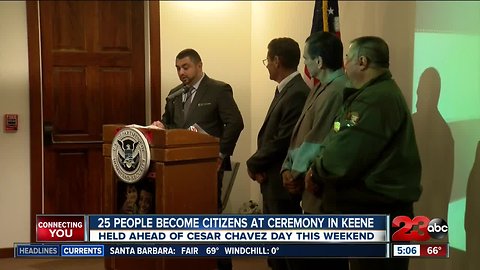 25 people become citizens at the Cesar Chavez National Monument
