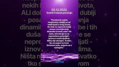 Poruka Svemira 02.12.2022. 💙