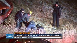 Off-duty Greenfield officer tried to save man's life in I-43 crash