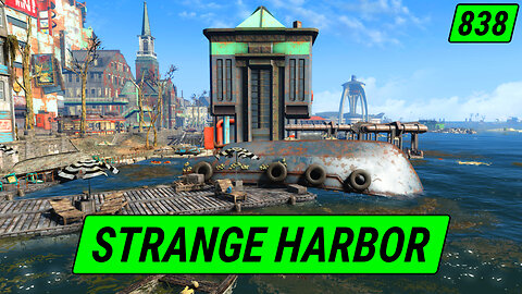 Strange Upside Down Harbor | Fallout 4 Unmarked | Ep. 838