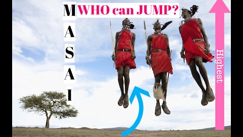 Slum Dunk Maasai jumping contest Vs Maasai-warrior style high jump in Africa