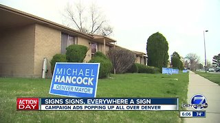 Campaign signs sprout up in Denver front yards overnight, without permission of residents