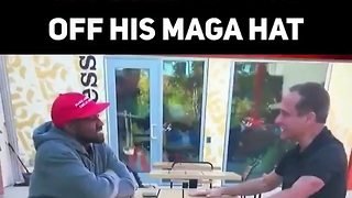 Watch Kanye Schools Tmz Founder For Asking Him To Take Off Maga Hat During Interview