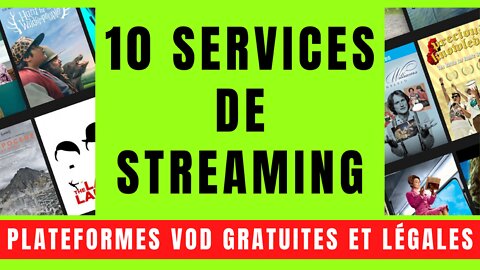 10 SERVICES VOD avec STREAMING GRATUIT et LÉGAL