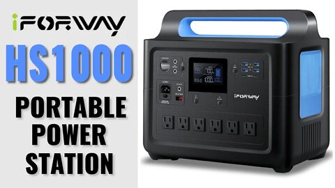 iForway HS1000 Portable Power Station - 1228Wh Solid Performer