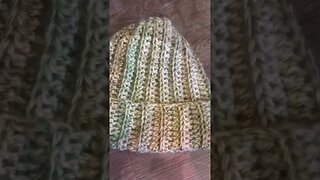 Mesmerizing Teal & Gold: Dual Yarn Half Double Crochet Beanie Showcase | Jenetics Creations