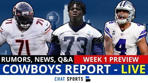 Cowboys Report LIVE: Jason Peters News, Tyler Smith, Michael Gallup Update & Week 1 Preview