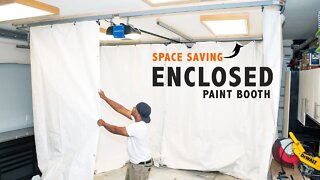 How to Make a PAINT BOOTH (Easy Set up)