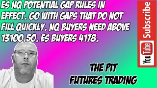 ES NQ Premarket Trade Plan - The Pit Futures Trading