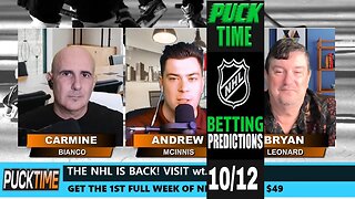 NHL Predictions, Picks & Odds | Sabres vs Rangers | Wild vs Panthers | PuckTime Oct 12