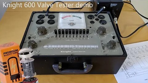 Knight 600 Valve Tester demo: 6L6GC Part 1