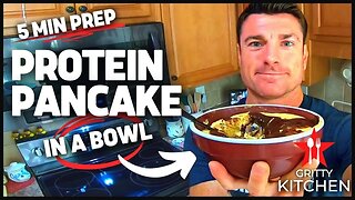 5-Minute Protein Pancakes in a Bowl | Gain Muscle, High Protein Foods, Quick and Healthy Meals