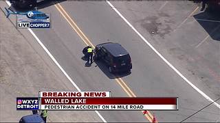 Pedestrian accident on 14 Mile Road, Walled Lake
