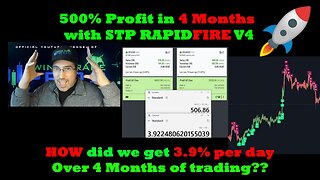 Find out HOW Rapidfire V4 made 500% Profit in 4 Months and 9 days! That's 3.92% a day!